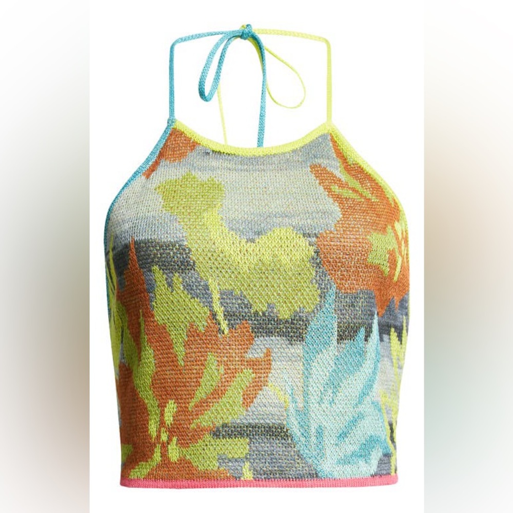 NWT YanYan Knits Halter Crop Top S